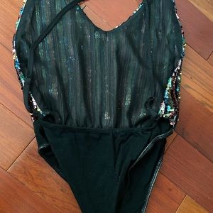 Sequined body suit